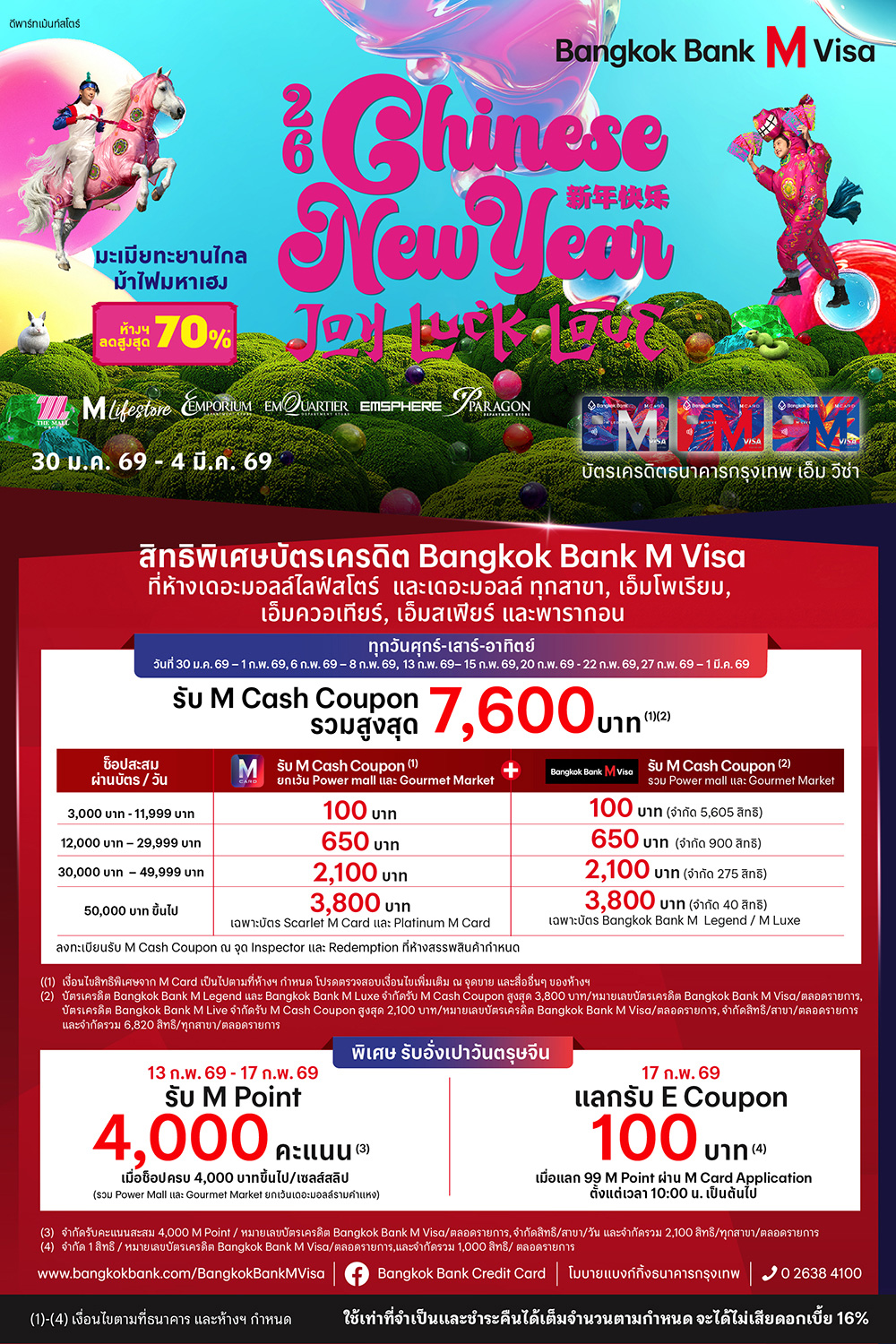 Bangkok Bank M Visa Chinese New Year JOY LUCK LOVE