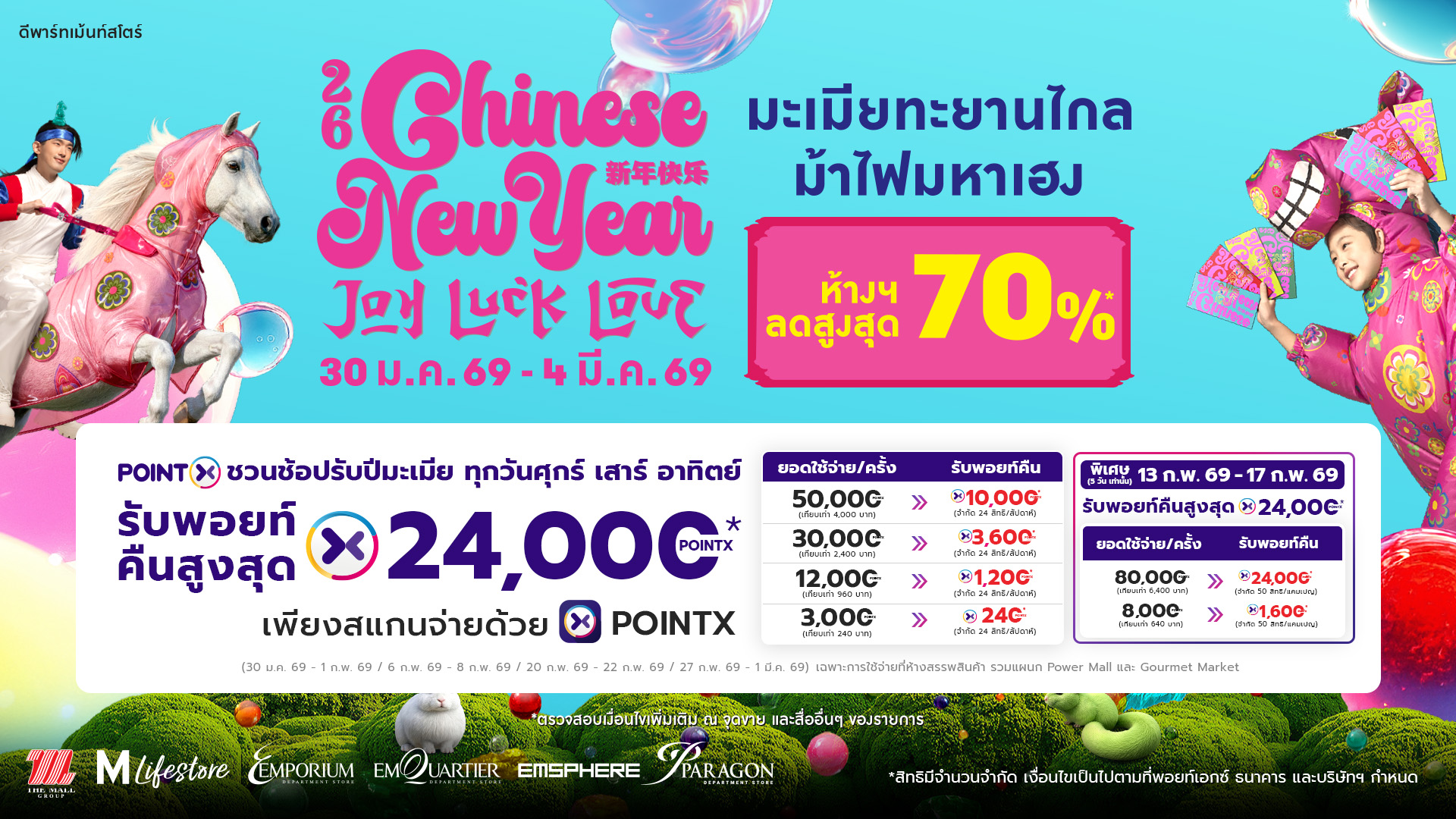 PointX Chinese New Year JOY LUCK LOVE