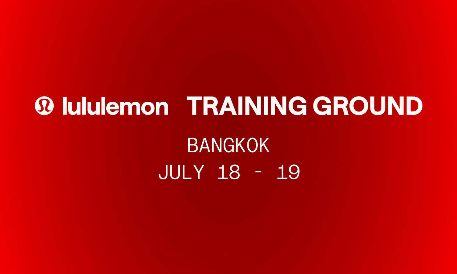 lululemon TRAINING GROUND 2026