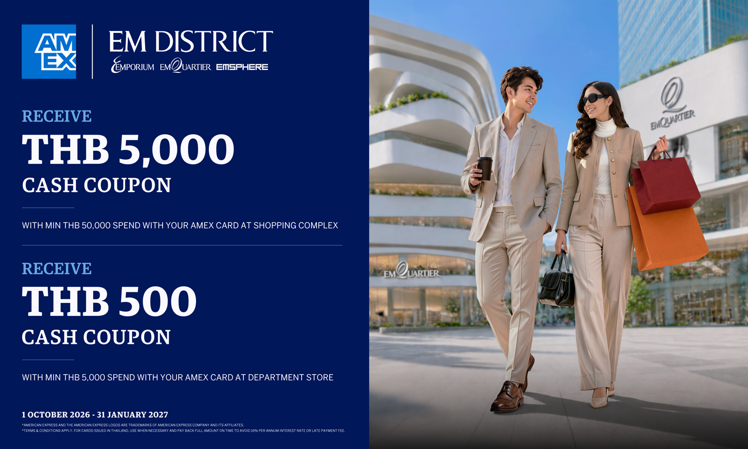 Explore Thailand with Amex at EM DISTRICT