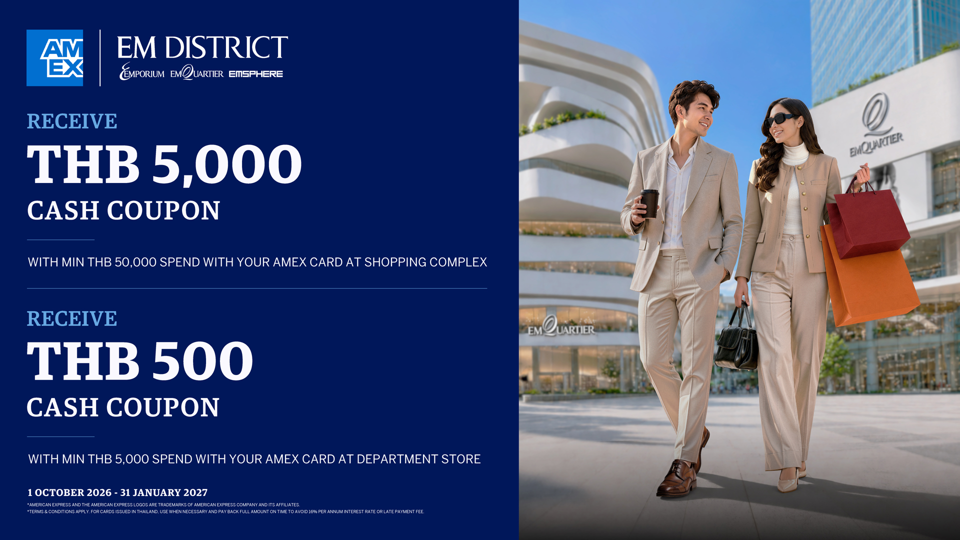 Explore Thailand with Amex at EM DISTRICT