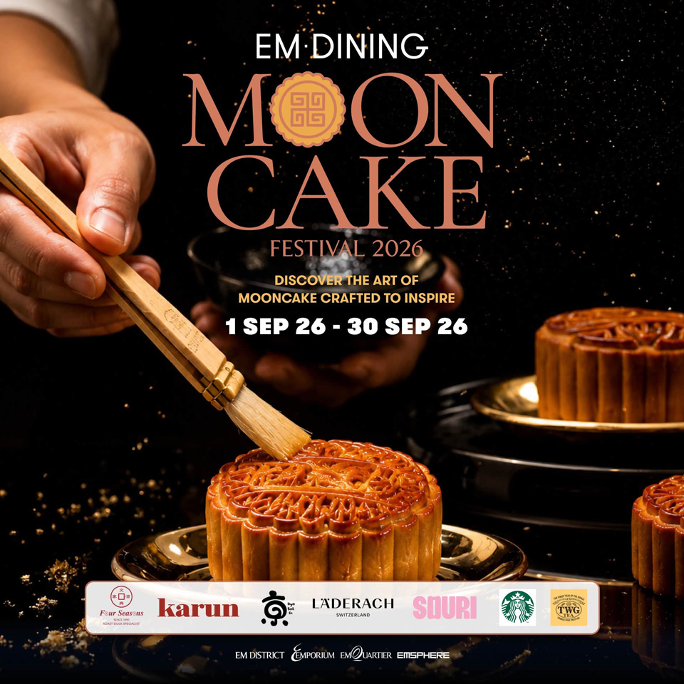 EM Dining Moon Cake Festival 2026 รวมขนมไหว้พระจันทร์สุดพิเศษที่ EM District