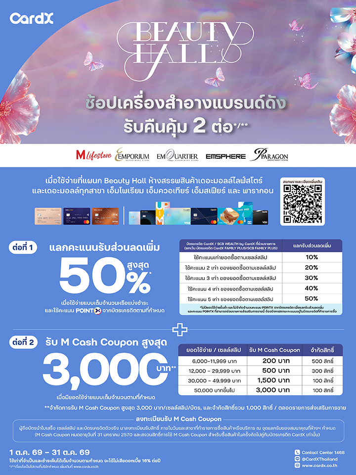 CardX l SCB Beauty Hall Anniversary 2026