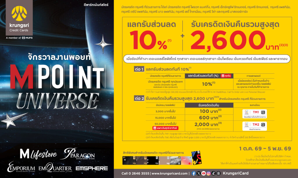 KCC M Point Universe จักรวาลงานพอยท์ 2026
